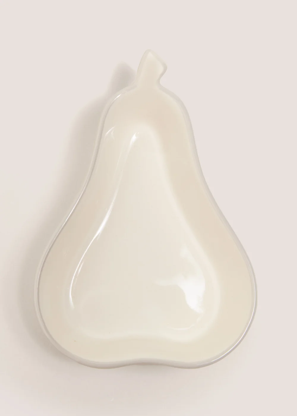 White Pear Shaped Dish Image 1
