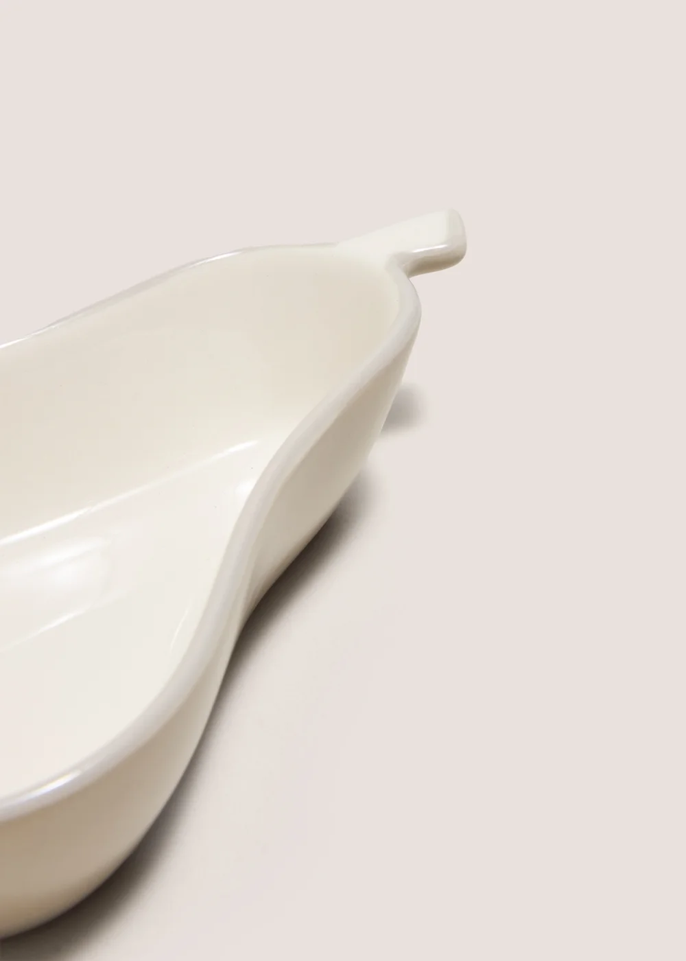 White Pear Shaped Dish Image 2
