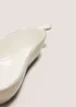 White Pear Shaped Dish Image 2