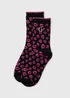1 Pack Black Animal Initial Socks - A Image 1