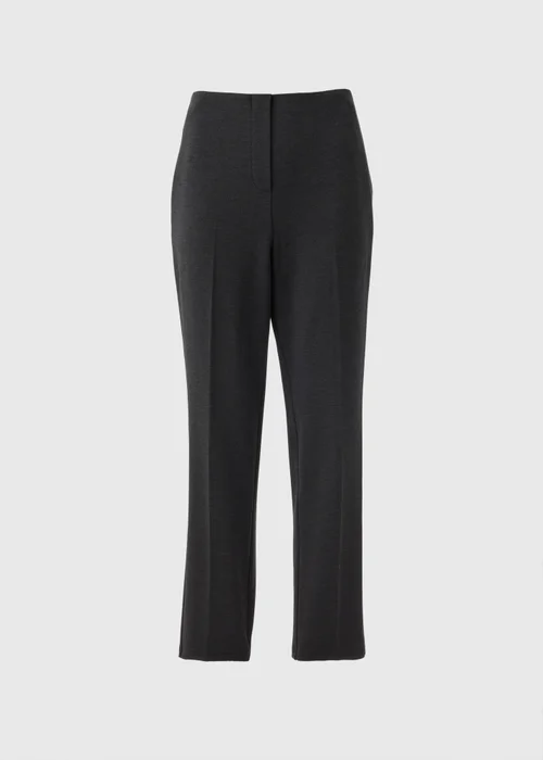 Et Vous Grey Ponte Straight Trousers - Size 8 Image 4