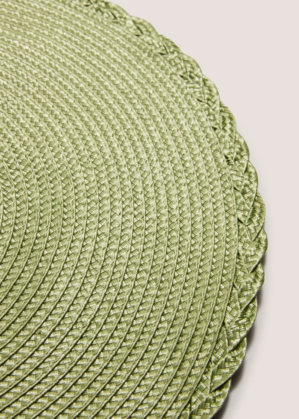 2 Pack Green Woven Placemats (10.5cm x 10.5cm) Image 2
