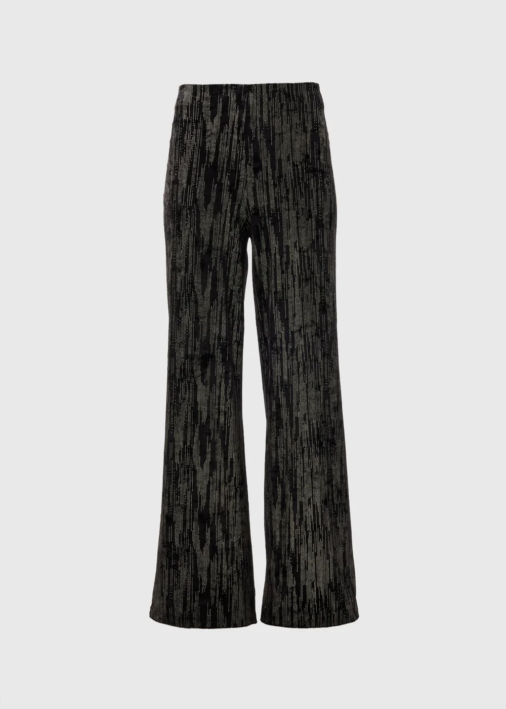 Et Vous Black Glitter Velvet Trousers - 8 Image 4