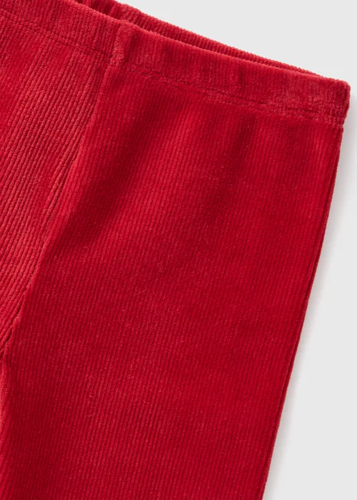 Girls Red Cord Leggings (1-7yrs) - 1 half year to 2 Image 2