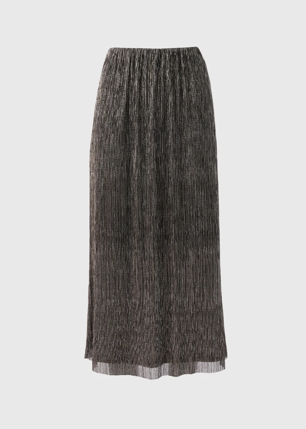 Et Vous Black Lurex Midi Skirt - Size 8 Image 4