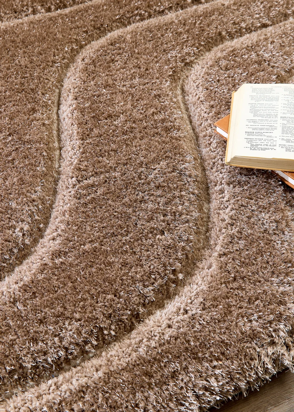 Origins Beige Soft Carved Wave Rug - 80 x 150 Image 3
