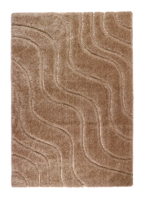 Origins Beige Soft Carved Wave Rug - 80 x 150 Image 2