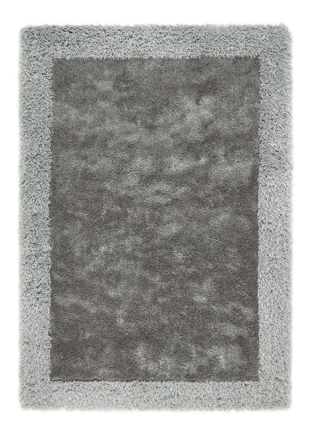 Origins Silver Shimmer Shaggy Border Rug - 80 x 150 Image 2