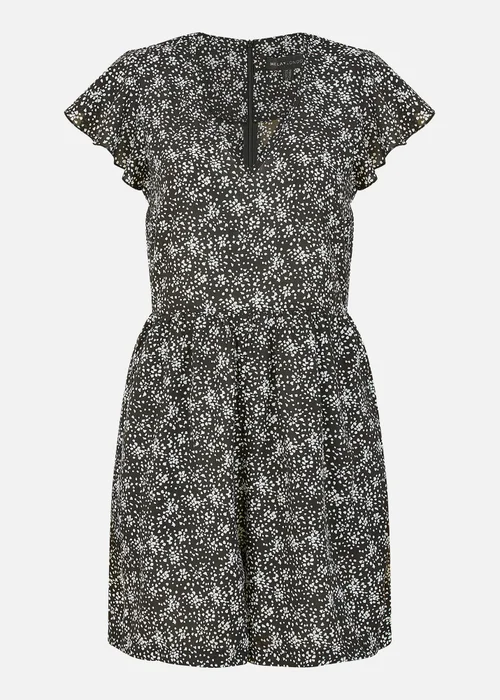 Mela Black Dash Print Playsuit - Size 8 Image 4