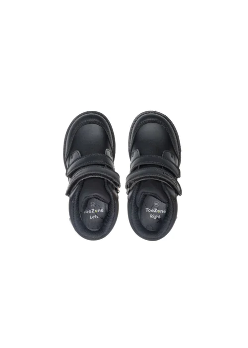 ToeZone Boys Black Felix Easy Fastening School Boot (Younger 8- Older 3) - Size 12 Infants Image 3