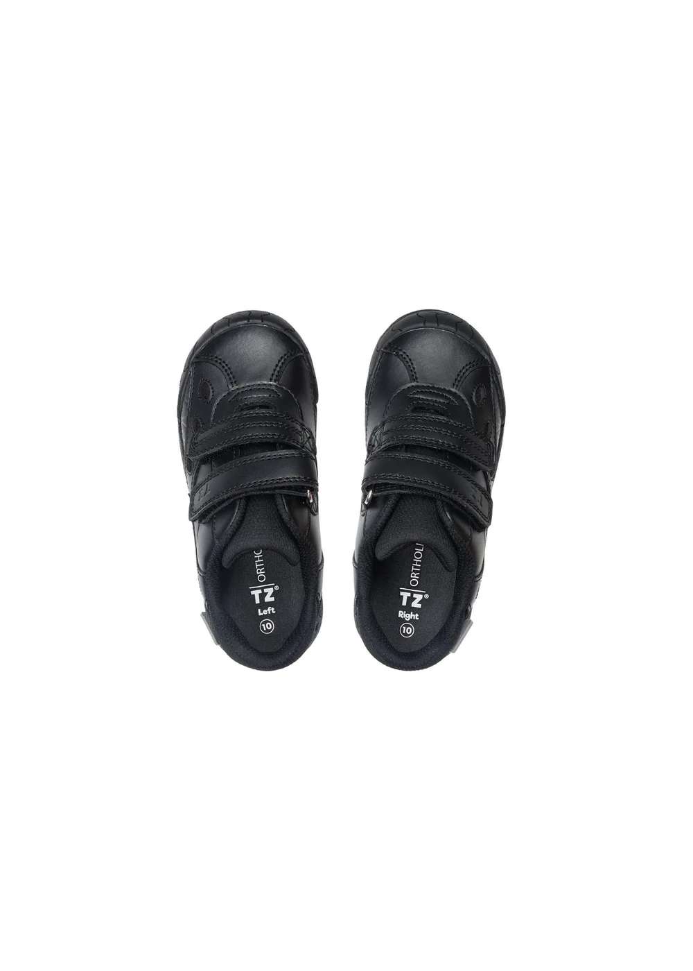 ToeZone Boys Black Jay Ortholite Dinosaur Rip Tape Shoe (Younger 8- Older 3) - 1 Infants Image 3