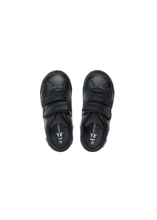 ToeZone Boys Black Jay Ortholite Dinosaur Rip Tape Shoe (Younger 8- Older 3) - 1 Infants Image 3