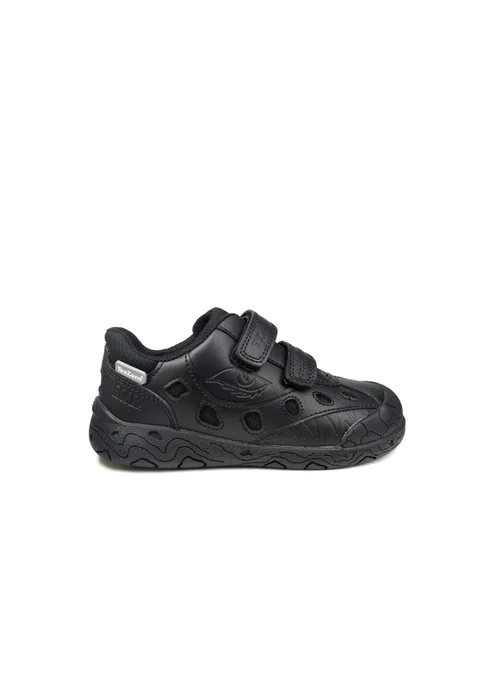 ToeZone Boys Black Jay Ortholite Dinosaur Rip Tape Shoe (Younger 8- Older 3) - 1 Infants Image 2