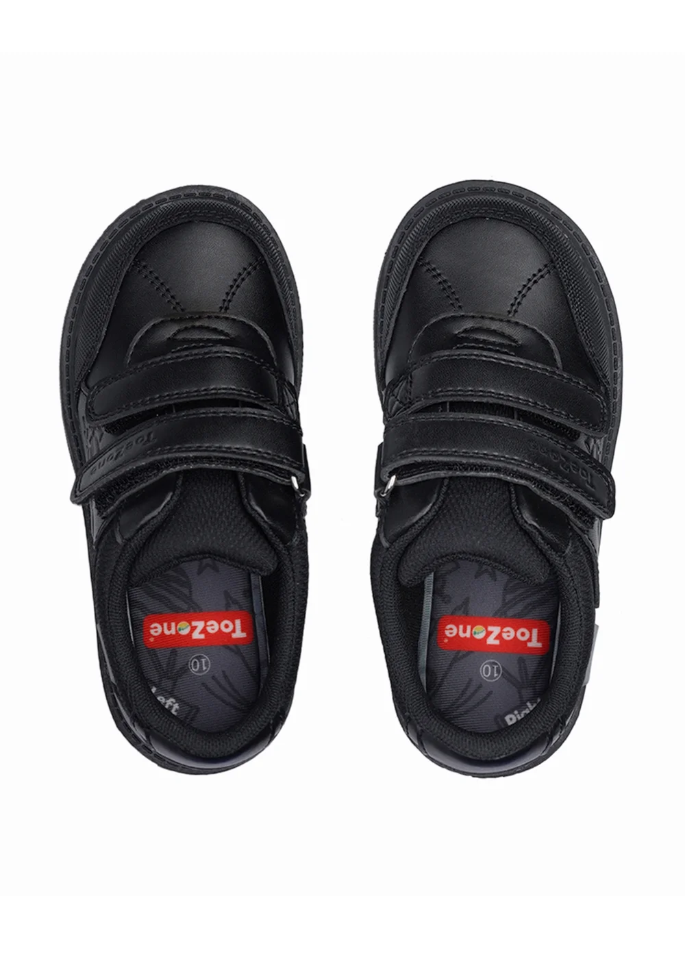 ToeZone Boys Black Chase Super Strong Dinosaur Shoe (Younger 8- Older 3) - Size 13 Infants Image 3