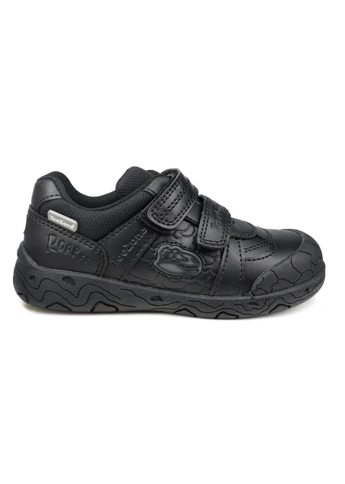 ToeZone Boys Black Chase Super Strong Dinosaur Shoe (Younger 8- Older 3) - Size 13 Infants Image 2