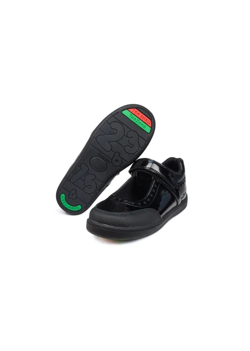 ToeZone Girls Black Sommer Ortholite Insole Technology Shoe (Younger 8- Older 2) - 1 Infants Image 1
