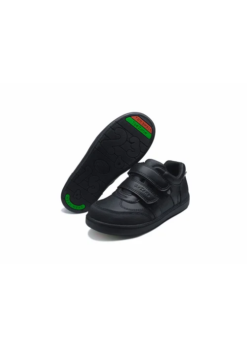 ToeZone Girls Black Drew Super Cool Hearts and Sparkles Shoe (Younger 8- Older 2) - 13 Infants Image 1