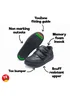 ToeZone Girls Black Drew Super Cool Hearts and Sparkles Shoe (Younger 8- Older 2) - 13 Infants Image 4