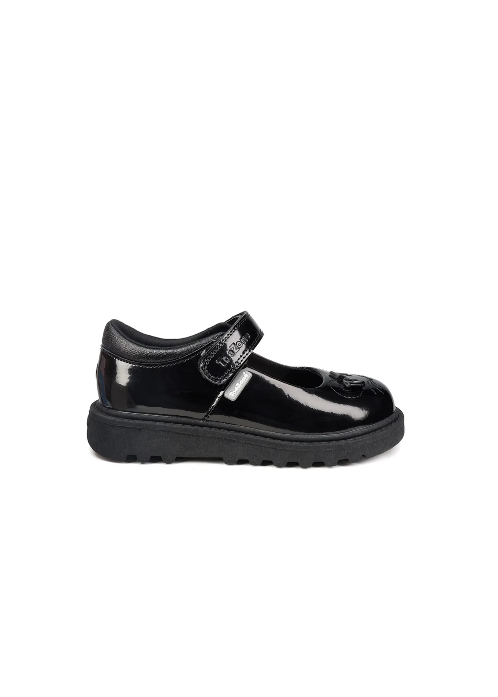ToeZone Girls Black Gia Mouse Novelty Shoe (Younger 8- Older 3) - 1 Infants Image 2
