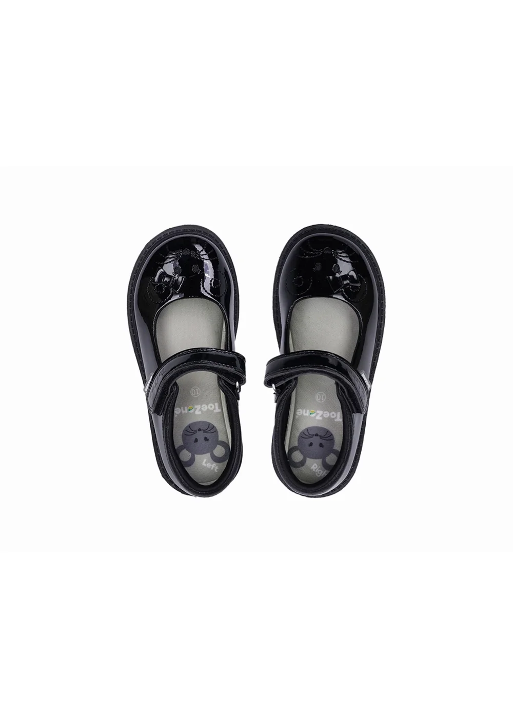 ToeZone Girls Black Gia Mouse Novelty Shoe (Younger 8- Older 3) - 1 Infants Image 3