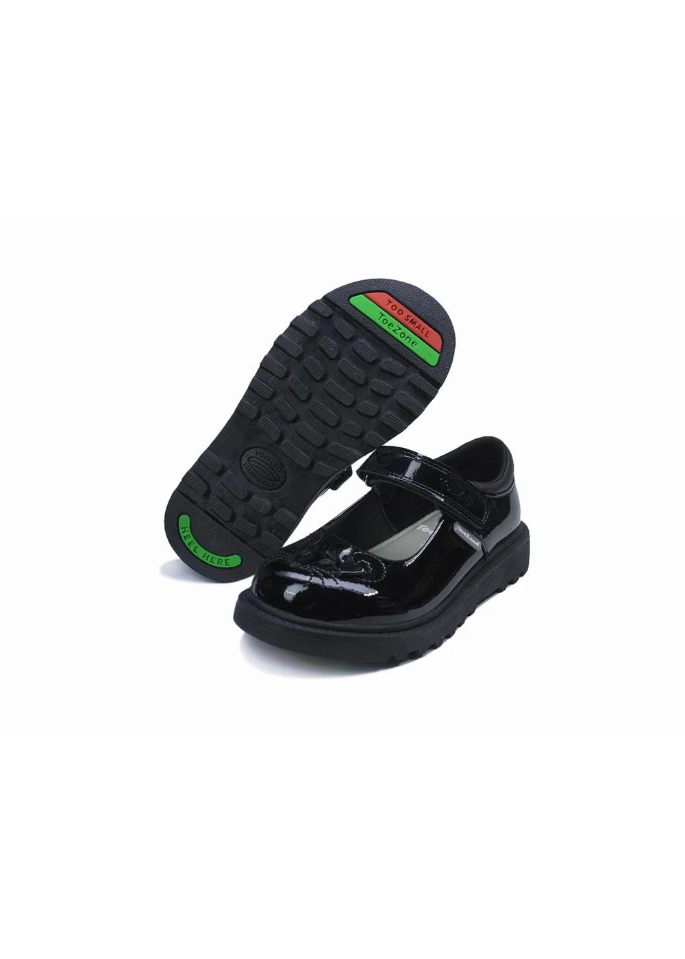 ToeZone Girls Black Gia Mouse Novelty Shoe (Younger 8- Older 3) - 1 Infants Image 1