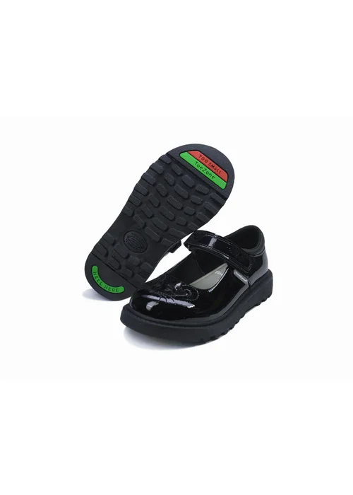 ToeZone Girls Black Gia Mouse Novelty Shoe (Younger 8- Older 3) - 1 Infants Image 1