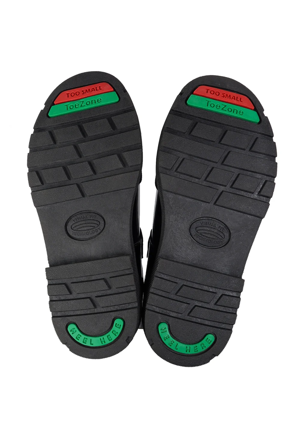 ToeZone Girls Black Ana T Bar Rubber Toe Cap Shoes (Younger 8- Older 3) - 1 Infants Image 4