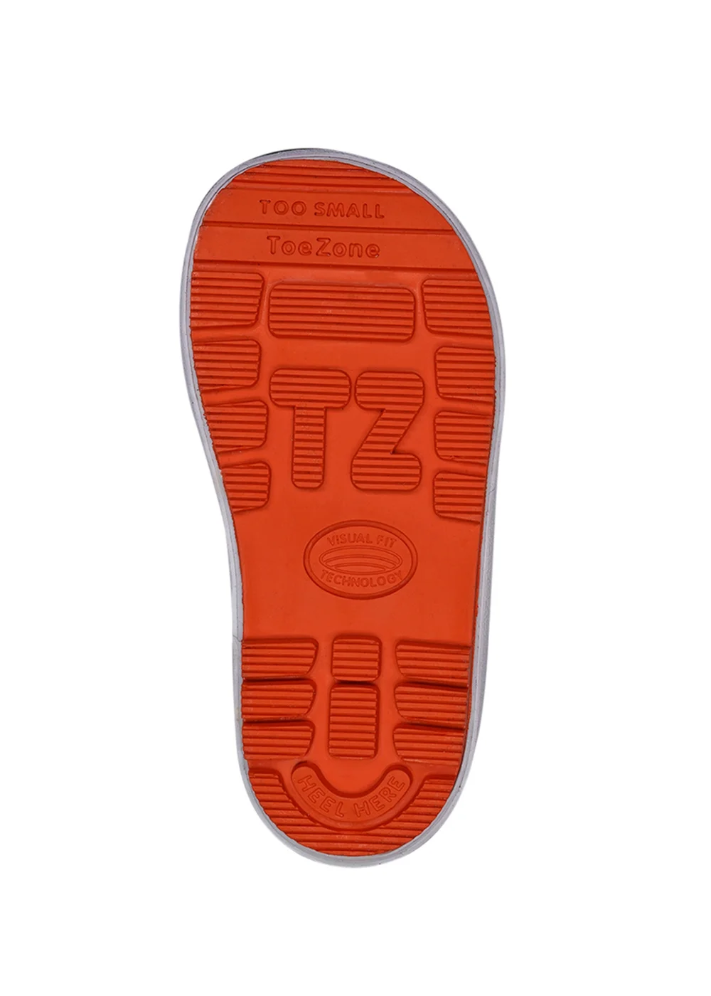 ToeZone Boys Orange Enzo Camo Tie Top Wellies (Younger 6- Older 12) - 6 Intants Image 4