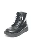 ToeZone Girls Black Alice Patent Leather Lace and Zip Boot (Younger 8-Older 2) - Size 11 Infants Image 3