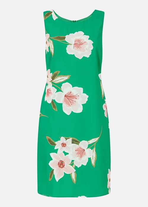 Yumi Green Floral Shift Dress - 8 Image 3