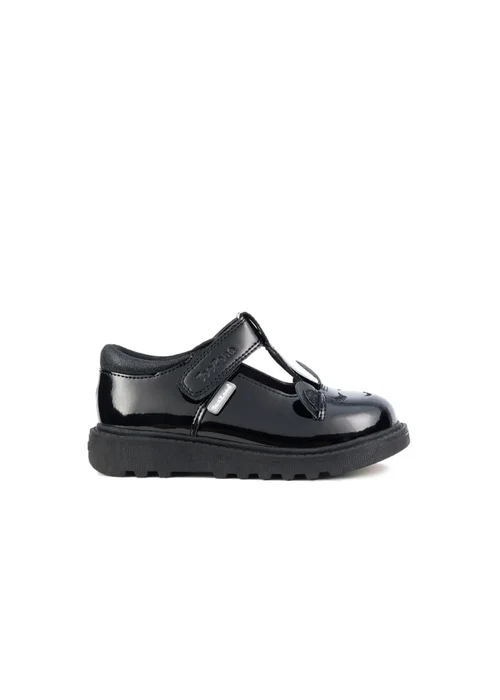 ToeZone Girls Black Millie Patent Unicorn Themed (Younger 8-Older 3) - 1 Image 2
