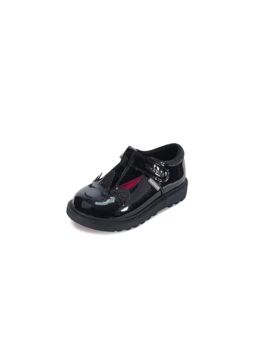 ToeZone Girls Black Millie Patent Unicorn Themed (Younger 8-Older 3) - 1 Image 3