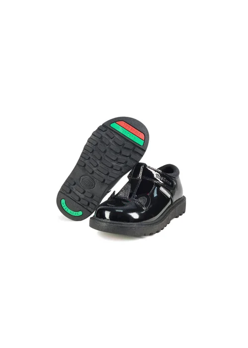 ToeZone Girls Black Millie Patent Unicorn Themed (Younger 8-Older 3) - 1 Image 1