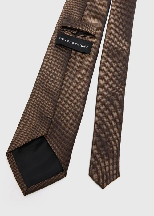 Taylor & Wright Brown Paisley Tie - One Size Image 4