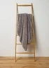 Grey Double Sided Sherpa Throw Image 1