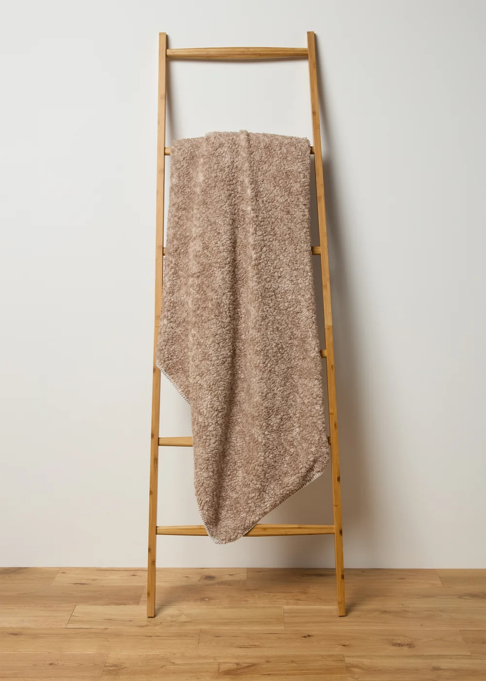 Natural Double Sided Sherpa Throw Image 1