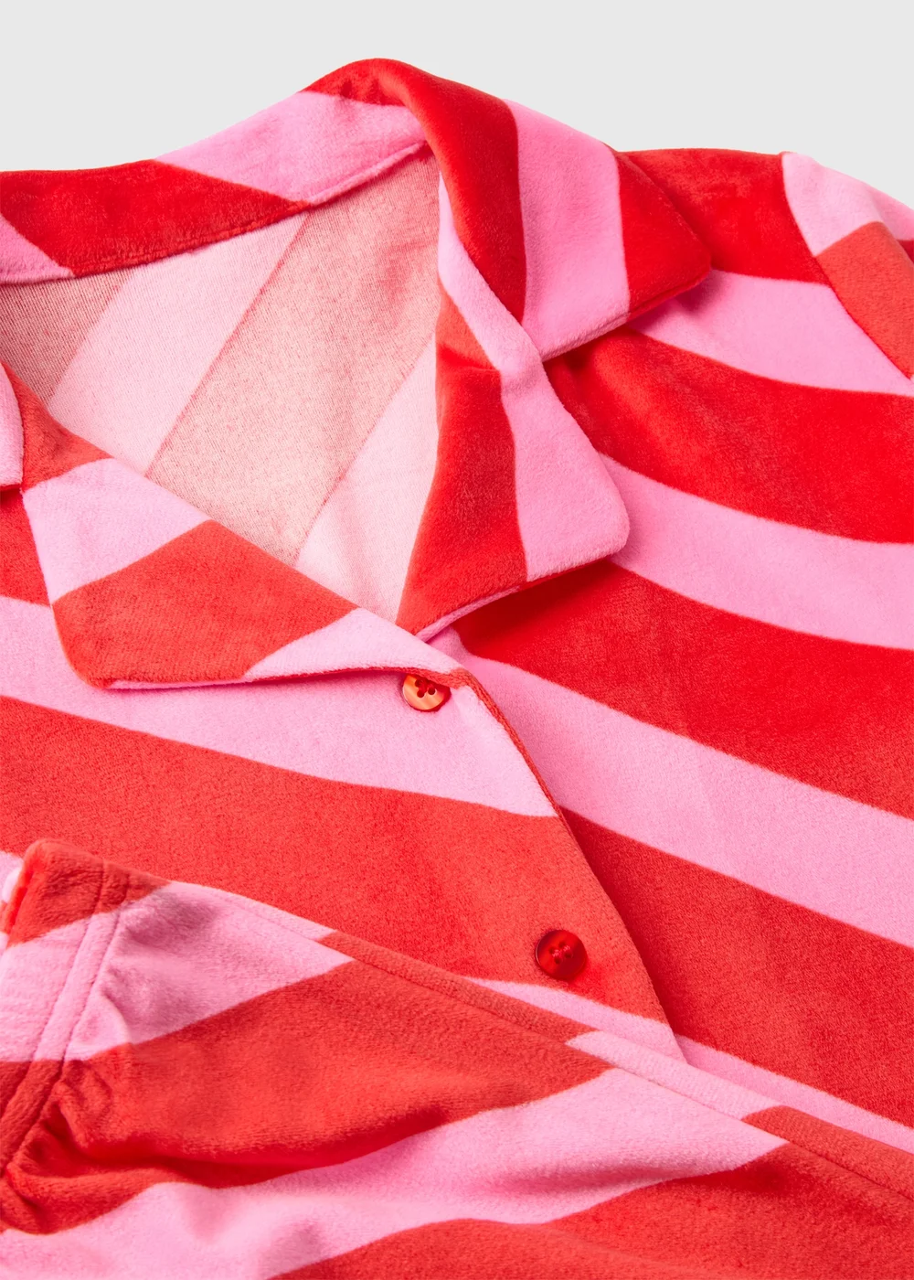 Girls Red Striped Christmas Top & Bottom Pyjama Set (7-13yrs) - Age 7 Years Image 2