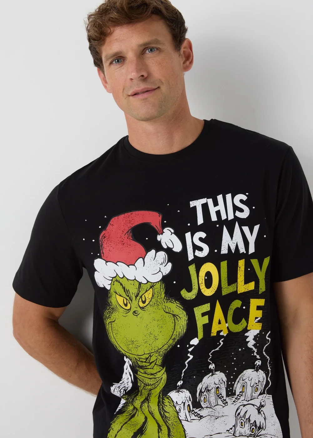 Grinch Black Christmas Family T-Shirt - S Image 1