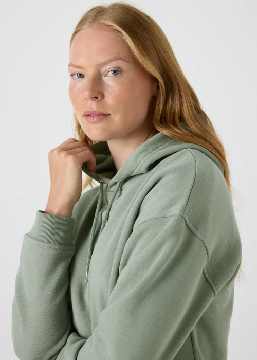 Khaki Basic Hoodie - S Image 3