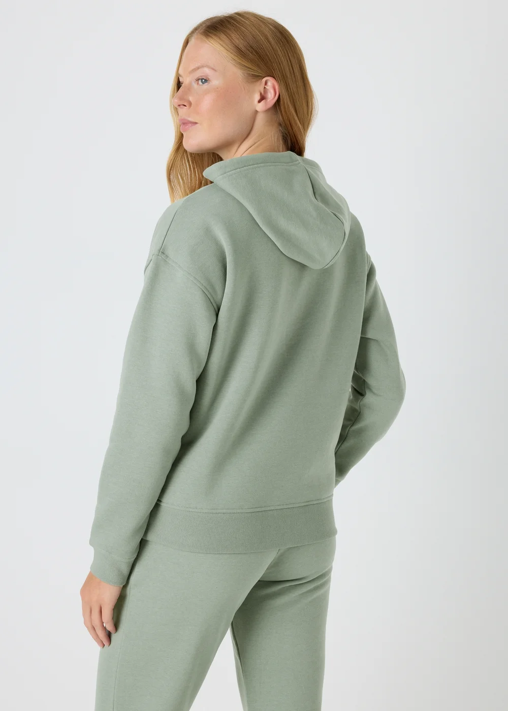 Khaki Basic Hoodie - S Image 2