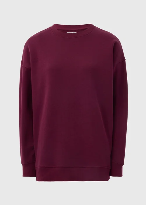 Burgundy Longline Sweatshirt - S Image 4