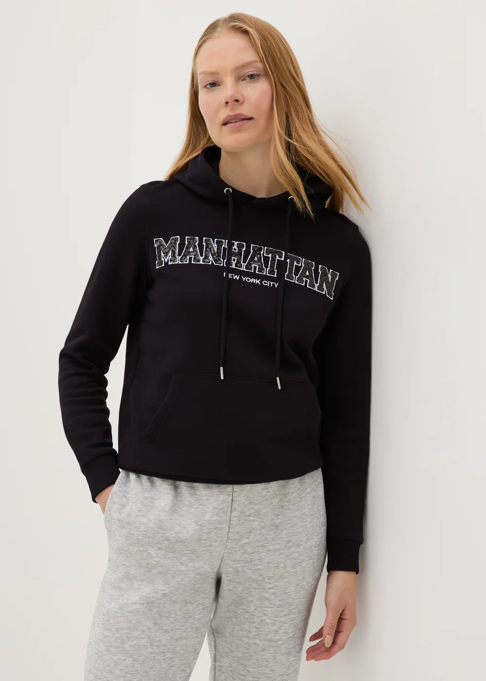 Black Sparkle Manhattan Hoodie - S Image 1