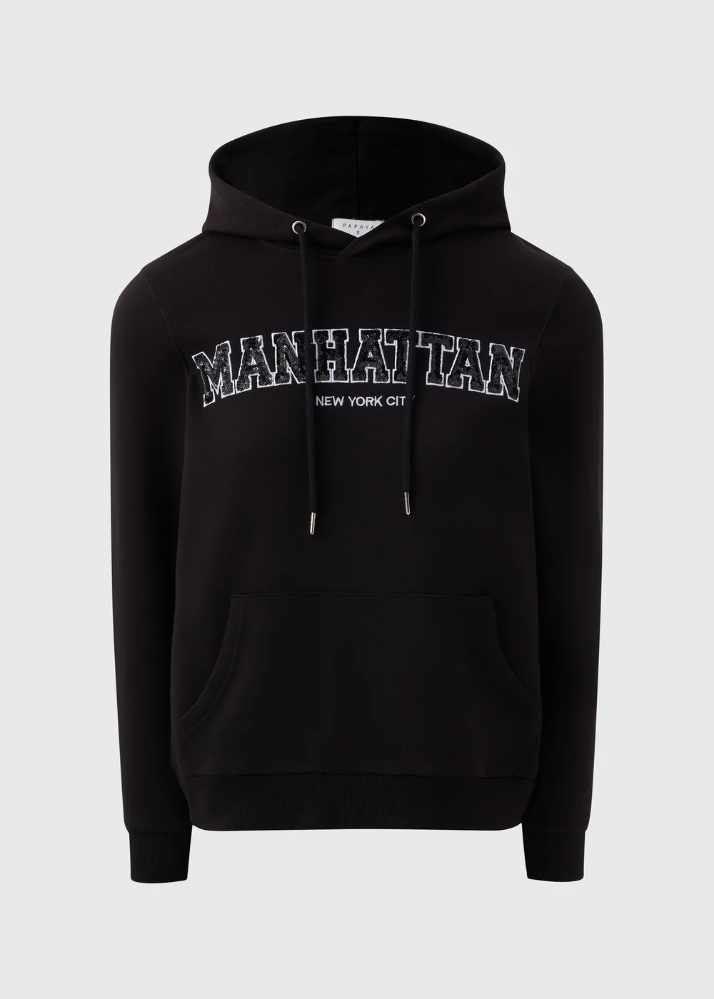 Black Sparkle Manhattan Hoodie - S Image 4
