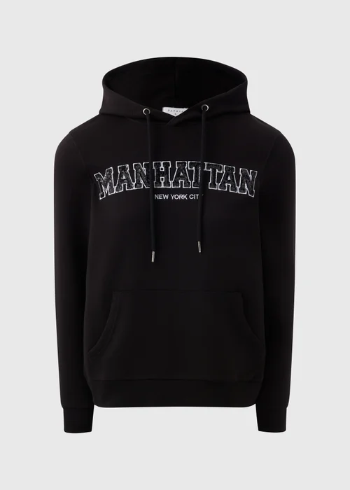 Black Sparkle Manhattan Hoodie - S Image 4
