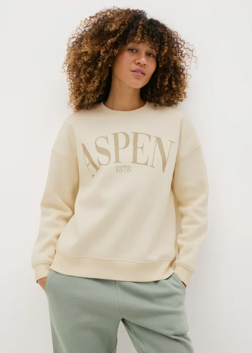 Cream Aspen Sweatshirt - S Image 1