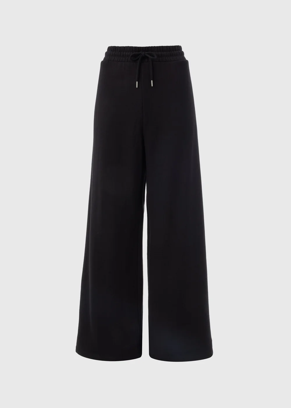 Black Wide Leg Jogging Bottoms - S Image 4