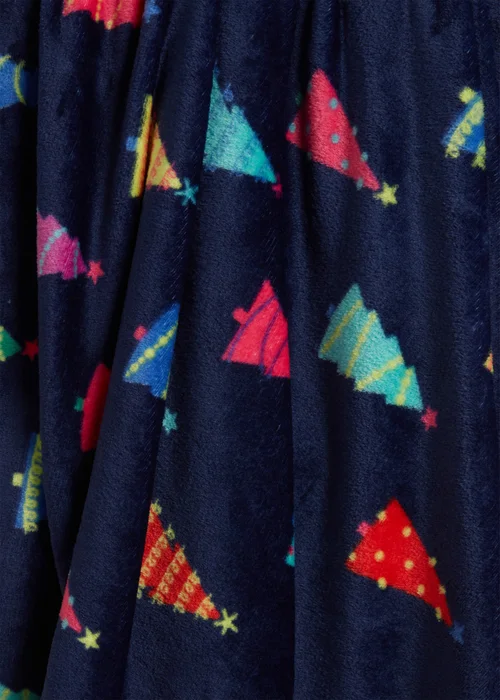 Navy Christmas Tree Throw Image 2