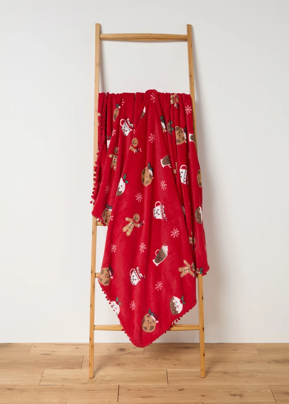 Red Christmas Throw Image 1