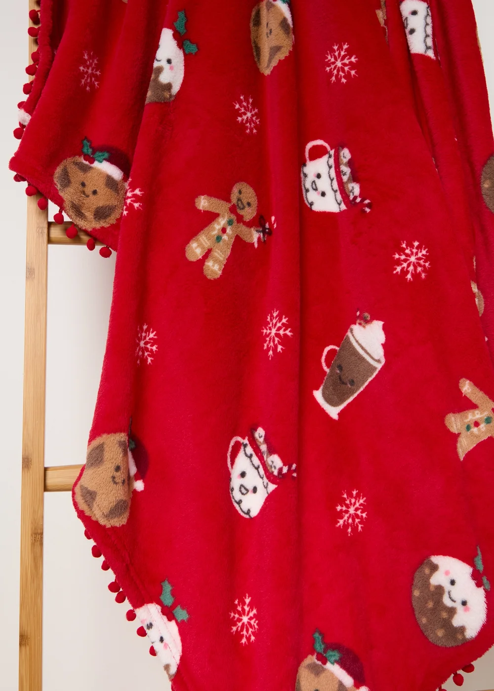 Red Christmas Throw Image 2