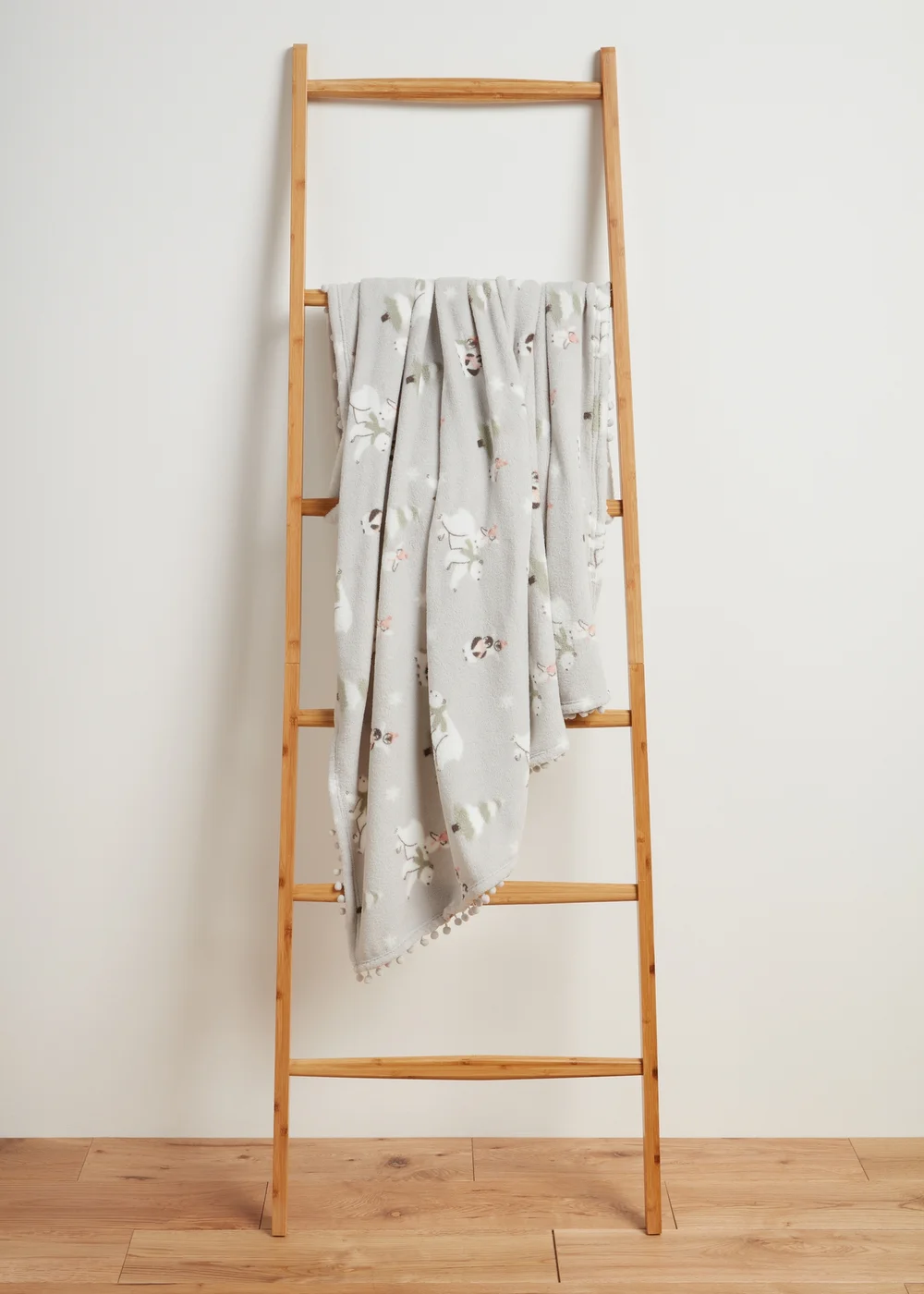 Wondrous Penguin & Bear Pom Throw Image 1